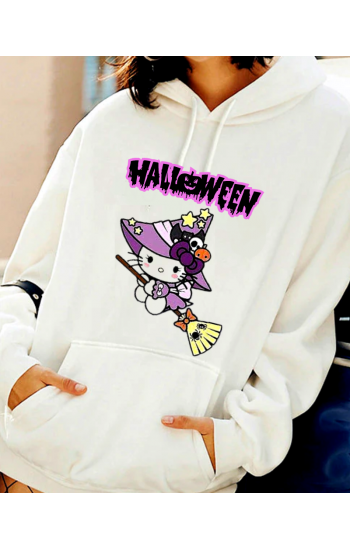 Halloween baskılı kadın sweat 05…