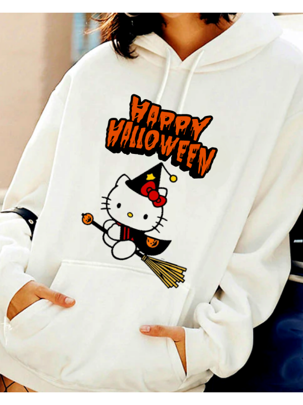 Halloween baskılı kadın sweat 06…