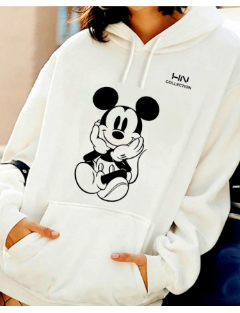 Mickey baskılı kadın sweat