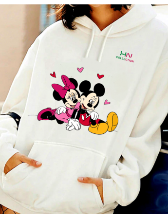 Mickey baskılı kadın sweat 1