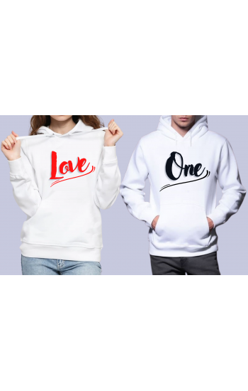 One love baskılı sweat - Sevgili Kombini…