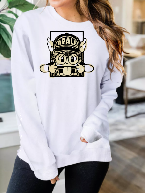 Arale baskılı kadın sweat…