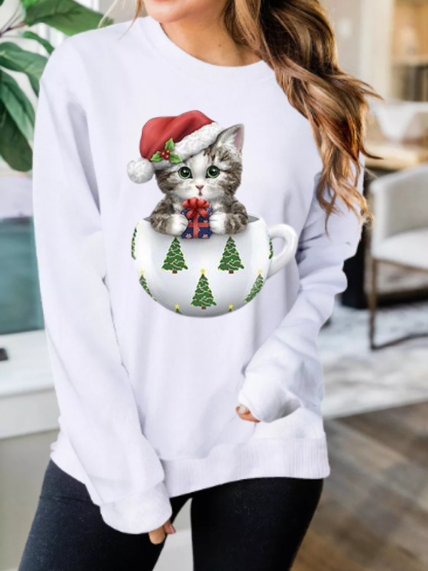 Noel Baskılı Kadın Sweatshirt 01…