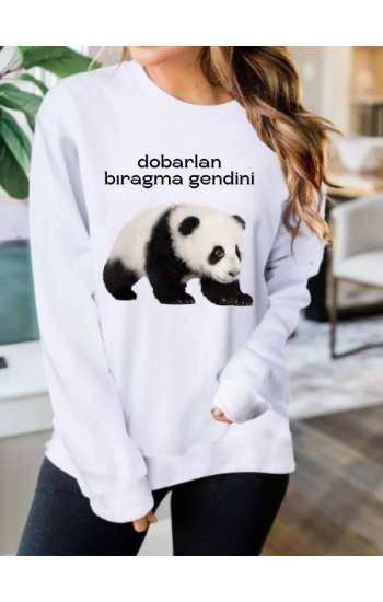 Ayıcık  Baskılı Kadın Sweatshirt…