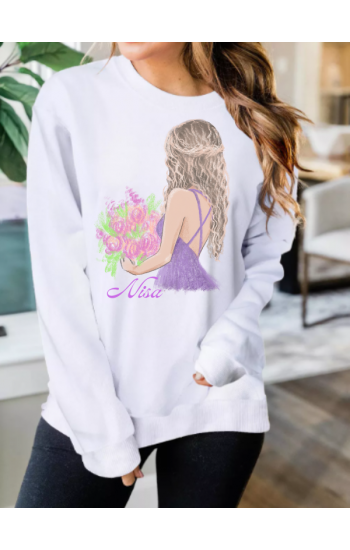 Kişiye Özel Kadın baskılı Kadın Sweatshirt…