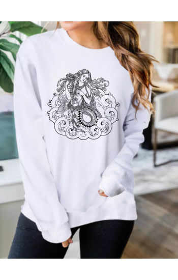 İllüstrasyon baskılı sweatshirt 22…