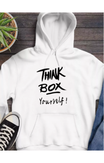 Think Box Yourself  baskılı erkek sweat…