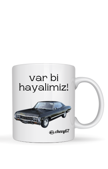 Var Bi Hayalimiz Baskılı İllüstrasyon Beyaz Kupa 41…