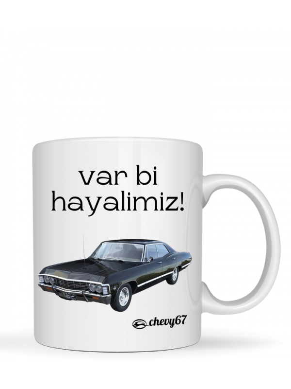 Var Bi Hayalimiz Baskılı İllüstrasyon Beyaz Kupa 41…