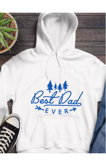 Best Dad  baskılı erkek sweat…