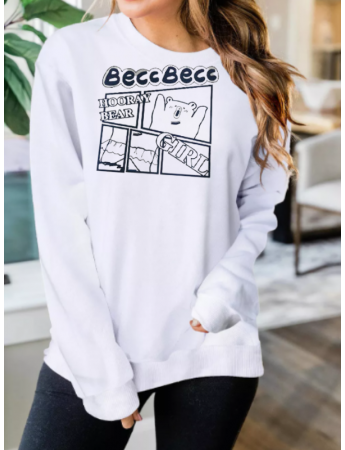 Beec baskılı kadın sweat