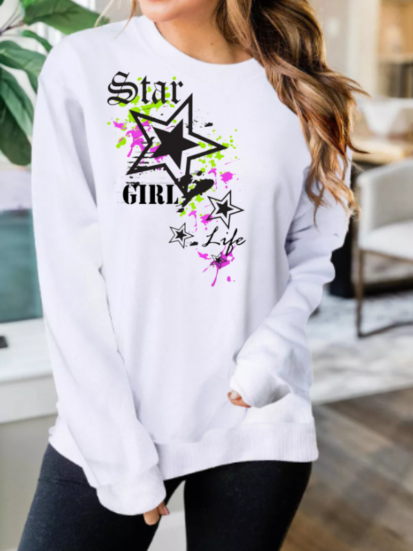 Star girl baskılı kadın sweat…