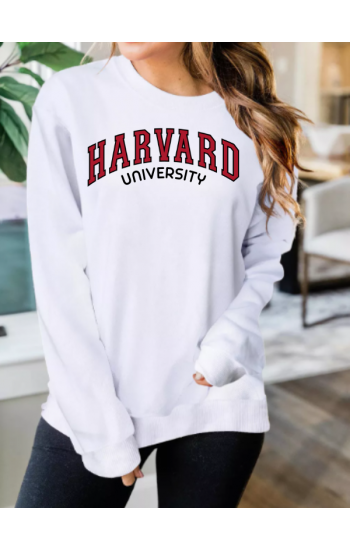 Harvard Baskılı kadın sweathirt…