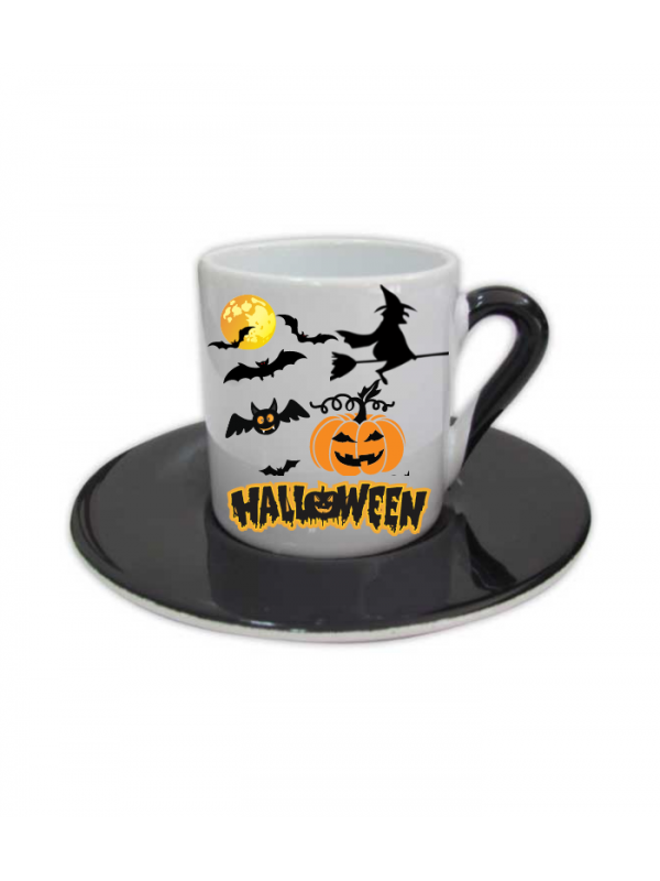 Kişiye Özel Halloween Baskılı Türk Khvesi Fincanı 03…