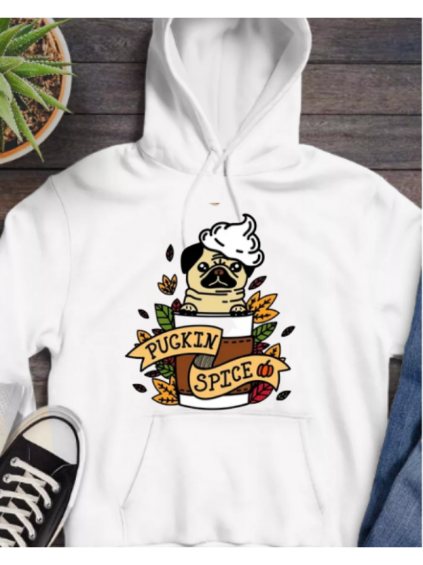 Pugkin spice baskılı kadın sweat  HN COLLECTION…