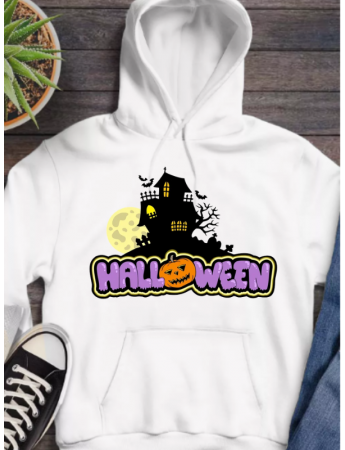 Halloween baskılı kadın sweat 070