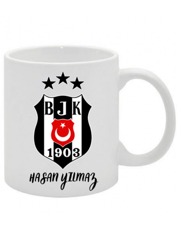 Beşiktaş logolu kişiye özel baskılı  kupa