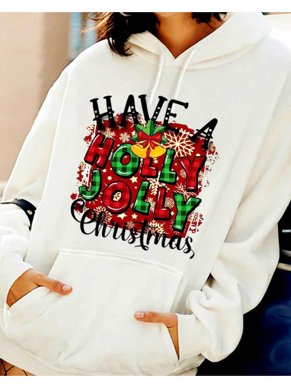 Holly Jolly baskılı kadın sweat…