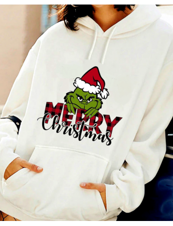 Merry baskılı kadın sweat