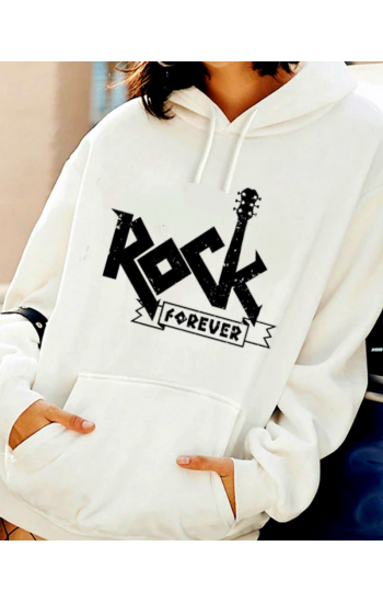 Rock Forever Baskılı Kadın Sweat…