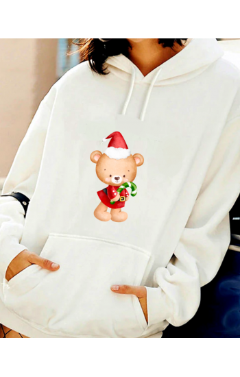 Yılbaşı Noel Baskılı Kadın Sweatshirt…