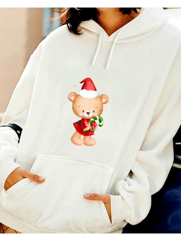 Yılbaşı Noel Baskılı Kadın Sweatshirt…