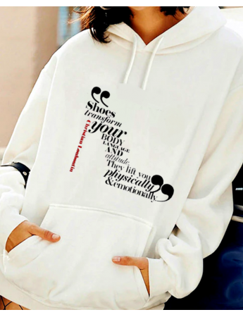 Ayakkabı Aşkı Baskılı Kadın Sweatshirt