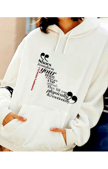 Ayakkabı Aşkı Baskılı Kadın Sweatshirt…