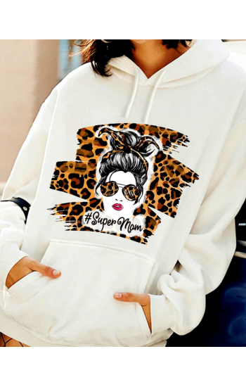 Süper Mom Baskılı Kadın Sweatshirt…