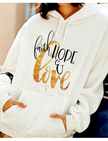 Hope Baskılı Kadın Sweatshirt