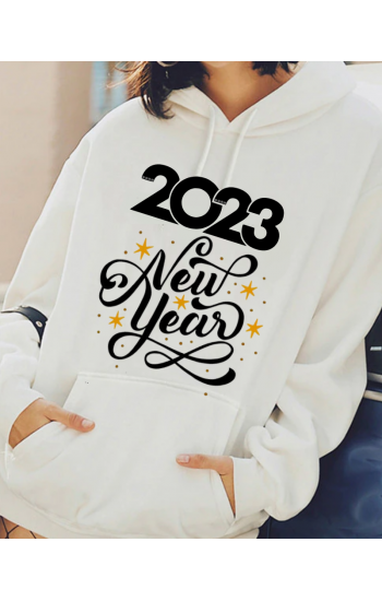 New Years Baskılı Kadın Sweatshirt…