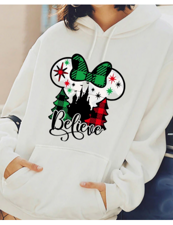 Believe  MK Baskılı Kadın Sweatshirt