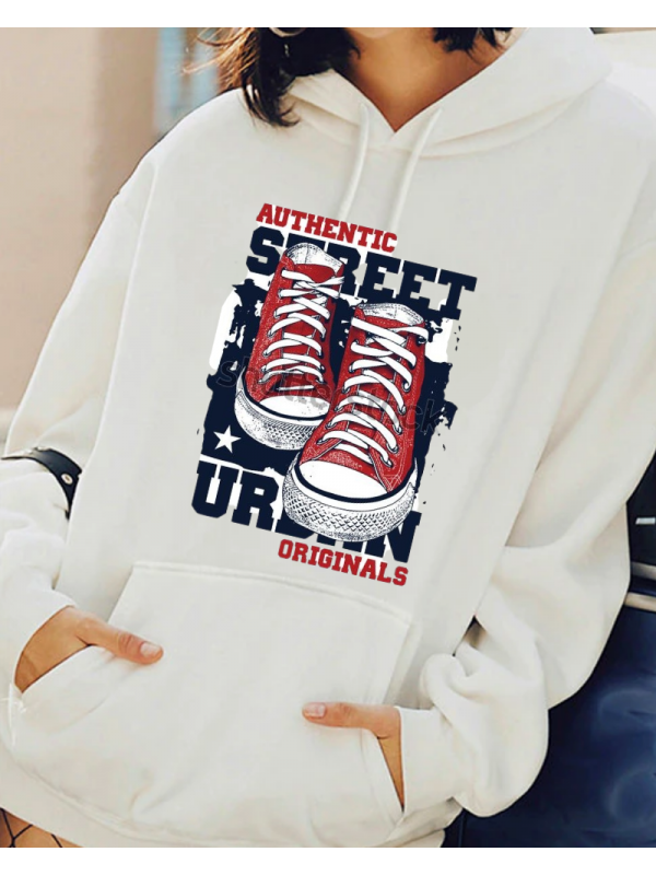 Ayakkabı Baskılı Kadın Sweatshirt 30…