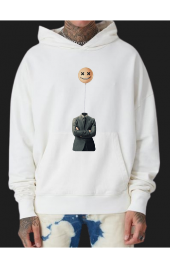 Takım Elbise ve Emoji Baskılı Erkek hoodie…