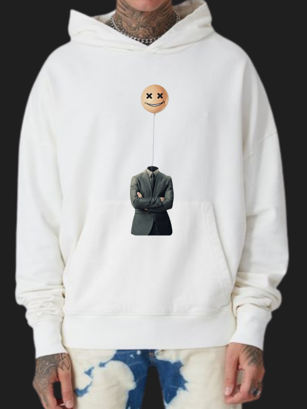 Takım Elbise ve Emoji Baskılı Erkek hoodie…