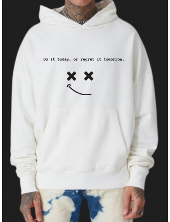 Do İt Today Baskılı Erkek hoodie