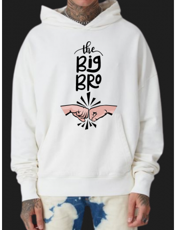 The Big Bro Baskılı Erkek hoodie