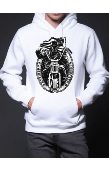 Motorcu Baskılı Erkek hoodie…