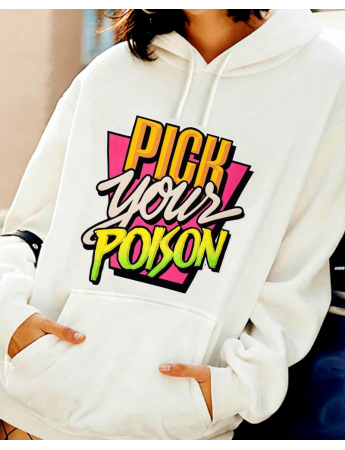 Pick Your Poison Baskılı Kadın Sweat 3 iplik