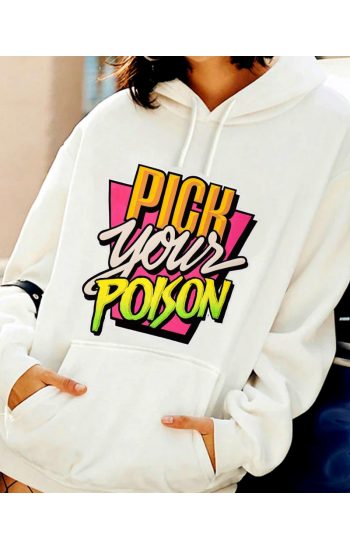 Pick Your Poison Baskılı Kadın Sweat 3 iplik…