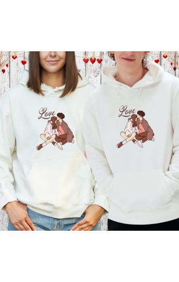 Sevgili Kombini Romantik Love Kişiye Özel Baskılı Sweatshirt…