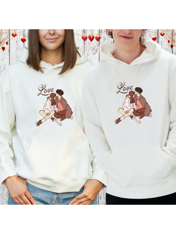 Sevgili Kombini Romantik Love Kişiye Özel Baskılı Sweatshirt…