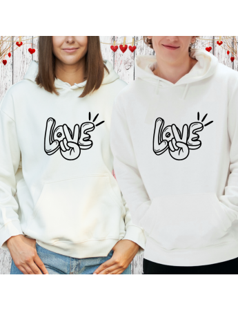 Sevgili Kombini Love Baskılı Kişiye Özel Sweatshirt