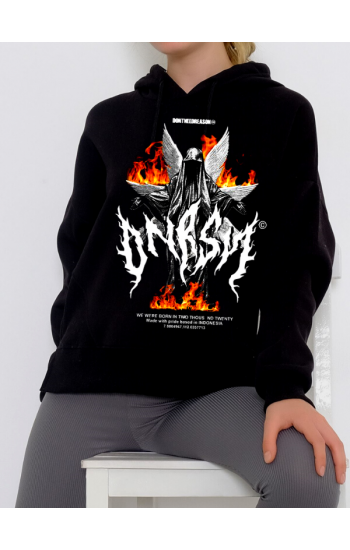 Dontneedreason Baskılı Kadın Sweatshirt Siyah…