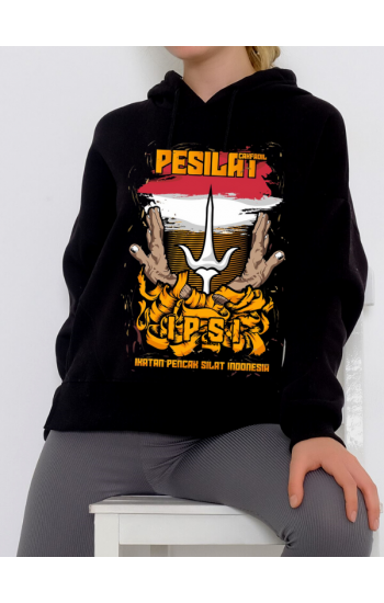 Pesilat Baskılı Kadın Sweatshirt Siyah…