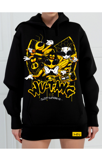 Wutang Baskılı 3 İplik Kadın Sweatshirt Siyah…