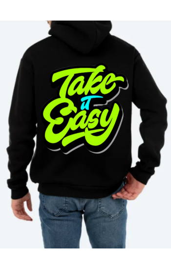 Easy Baskılı Erkek Sweatshirt Siyah…