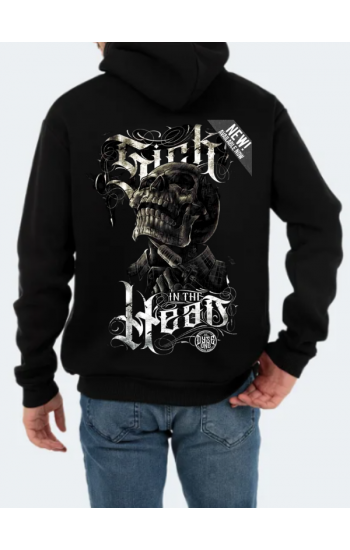 Ghotic Baskılı Erkek Sweatshirt Siyah…