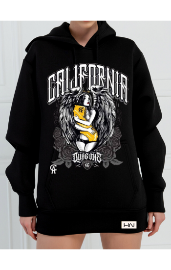 California Baskılı 3 İplik Kadın Sweatshirt Siyah…