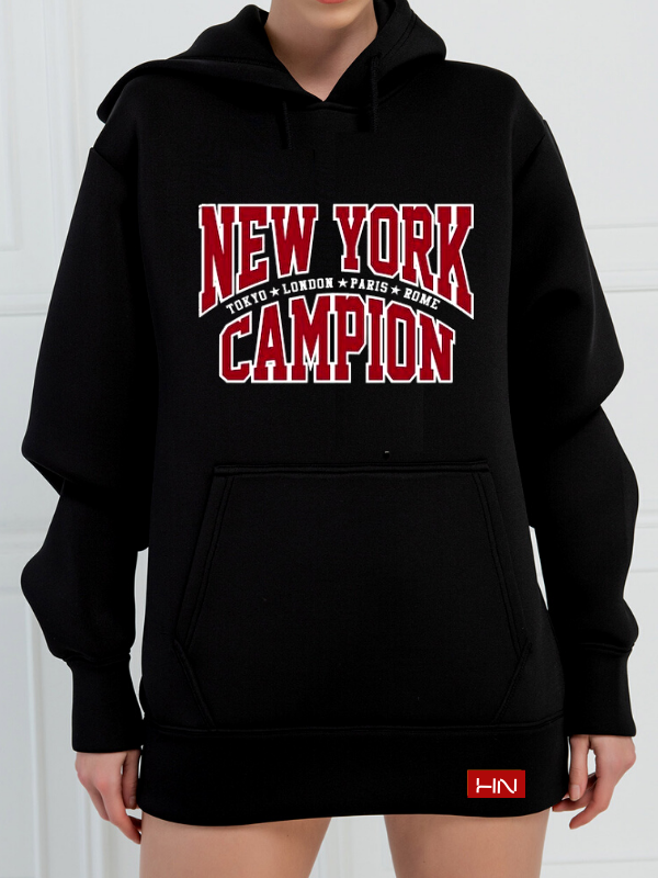 Newyork Baskılı Kadın Sweatshirt Siyah…